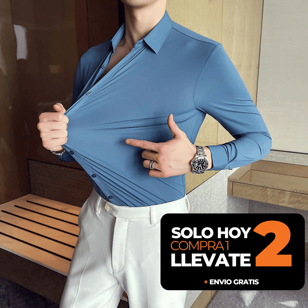 [2 POR 1] CAMISA ULTRA FLEXIUM ® - ULTRA ELÁSTICA, NO SE ARRUGA Y NO DESTIÑE