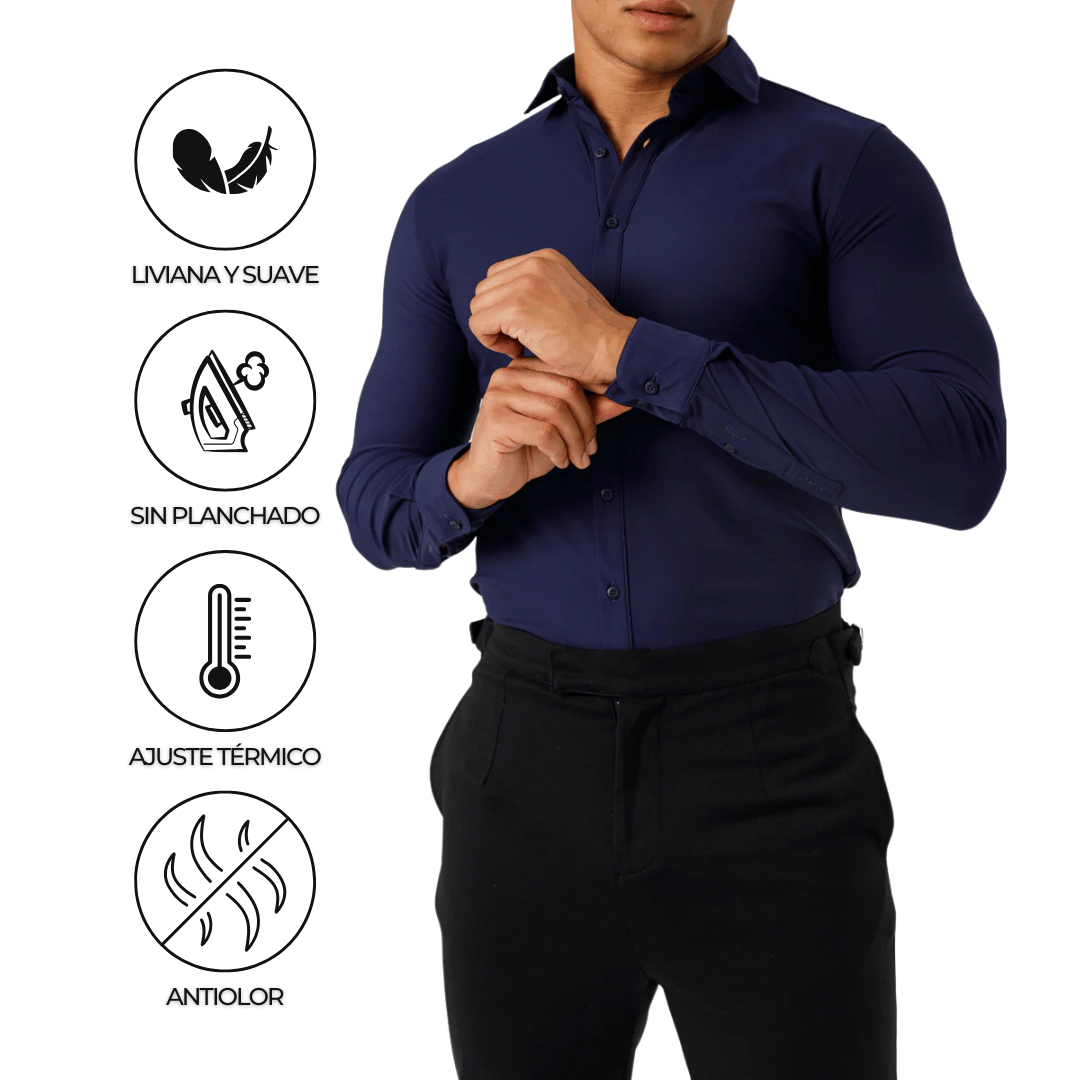 [2 POR 1] CAMISA ULTRA FLEXIUM ® - ULTRA ELÁSTICA, NO SE ARRUGA Y NO DESTIÑE